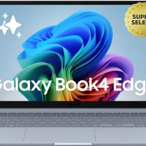 Samsung Galaxy Book4 Edge Series Copilot AI-PC Full Metal Chasis Qualcomm Snapdragon X - (16 GB/512 GB SSD/Windows 11 Home) NP750XQB-KA1IN Thin and Light Laptop (15.6 inch, Sapphire Blue, 1.55 Kg, With MS Office)